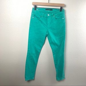 JOES JEANS TEAL SKINNY ANKLE FIT JEANS